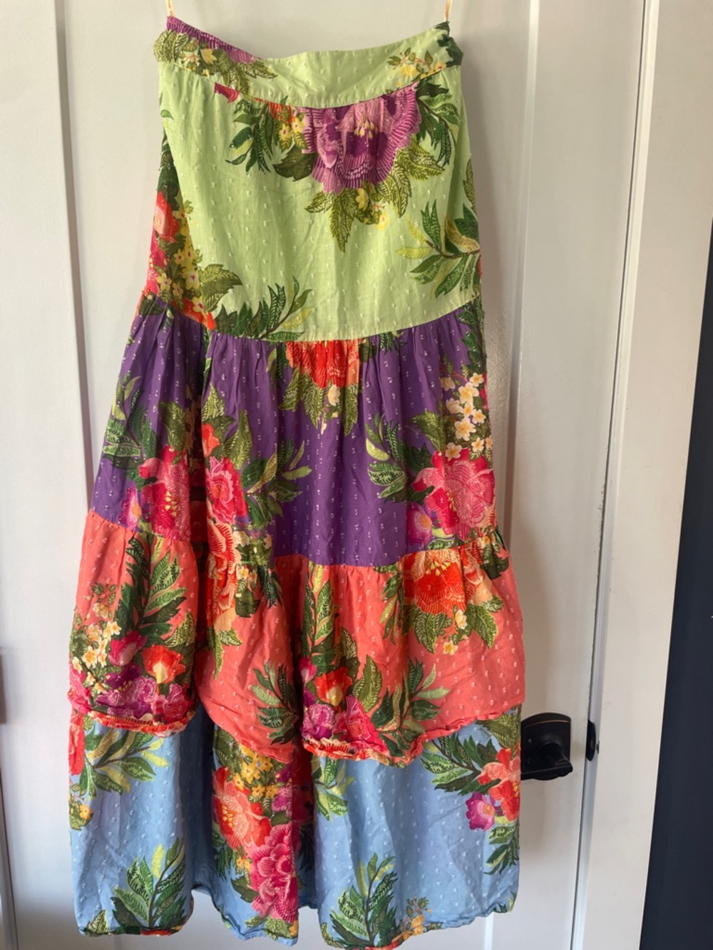 AFARM Rio floral tiered maxi skirt. Size small.